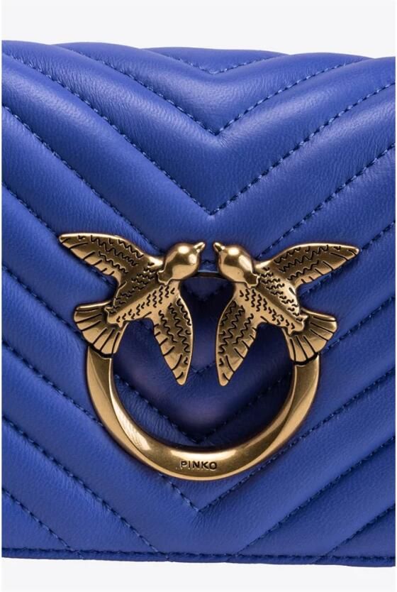 Pinko Elegante Love Click Mini Crossbody Tas Purple Dames - Foto 2