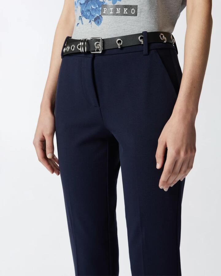 Pinko Klassieke Chinos voor dagelijks gebruik Blue Dames - Foto 3