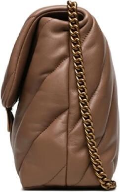 Pinko Gewatteerde leren Love Birds schoudertas Beige Dames - Foto 6
