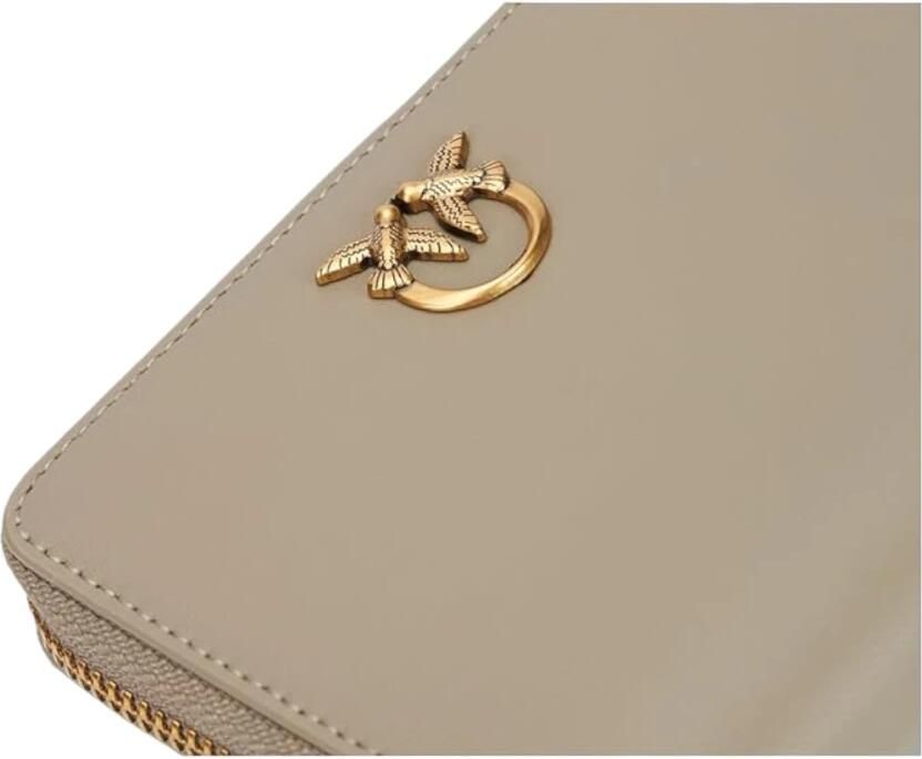 Pinko Stijlvolle Portemonnee voor Vrouwen Beige Dames - Foto 3