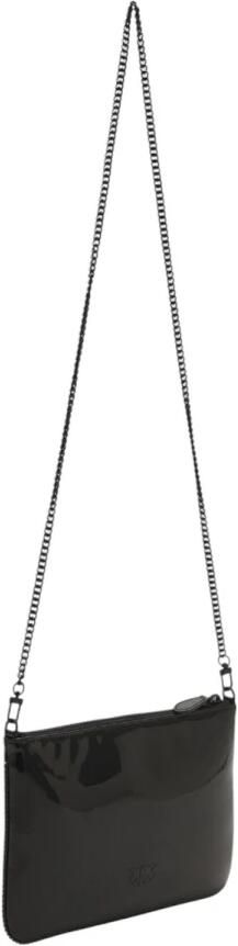 Pinko Zwarte Envelop Handtas met Strass Piping Black Dames - Foto 5