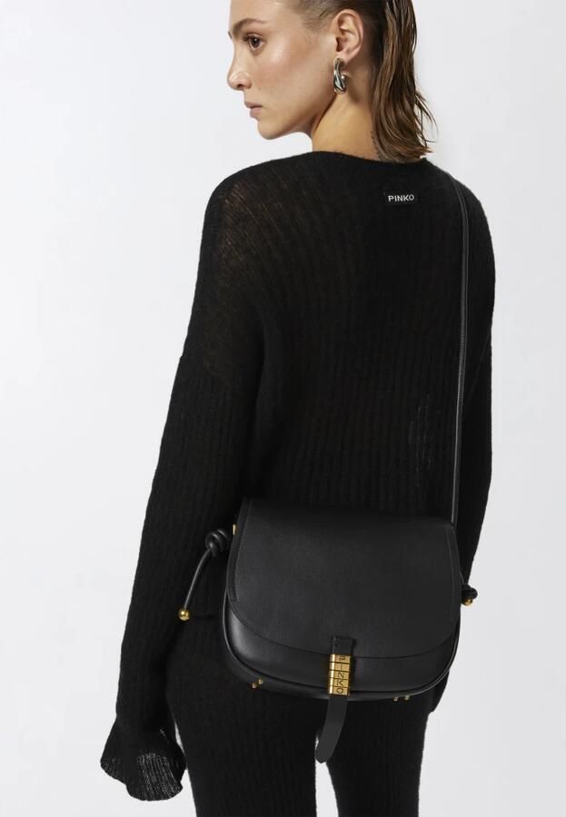 Pinko Crossbody tas met magnetische klep sluiting Black Dames - Foto 4