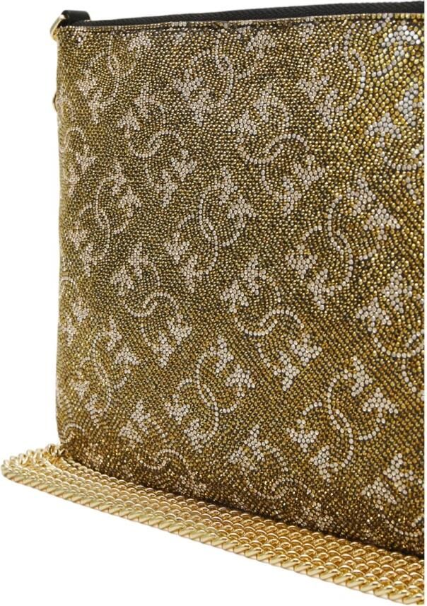 Pinko Gouden Monogram Ketting Schoudertas Yellow Dames - Foto 3