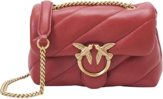 Pinko Stijlvolle Leren Tas voor Vrouwen Red Dames