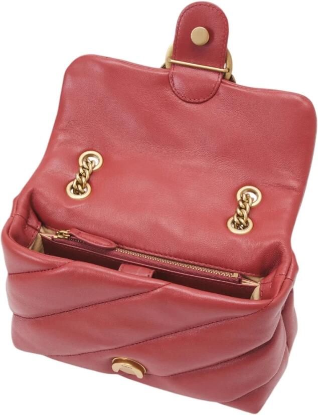 Pinko Stijlvolle Leren Tas voor Vrouwen Red Dames - Foto 4