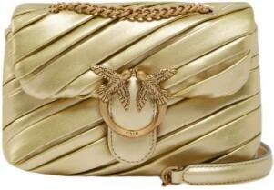 Pinko Metallic Cross Body Tassen voor Vrouwen Yellow Dames - Foto 8
