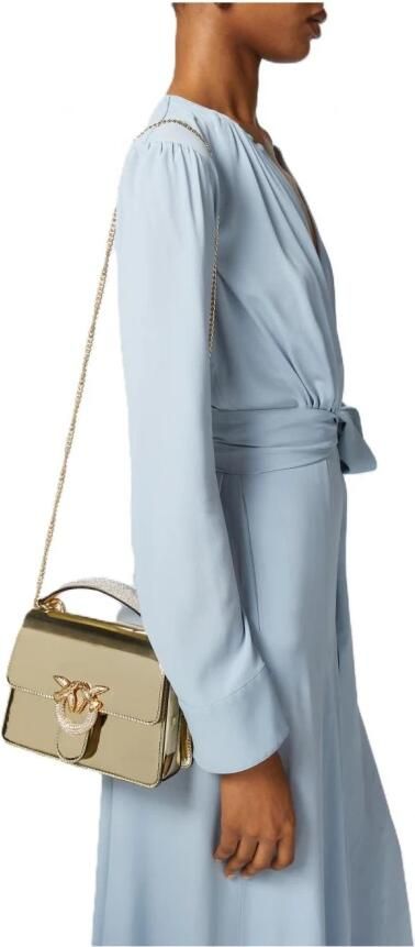 Pinko Crossbody bags Love One Top Handle Mini Light in goud - Foto 6