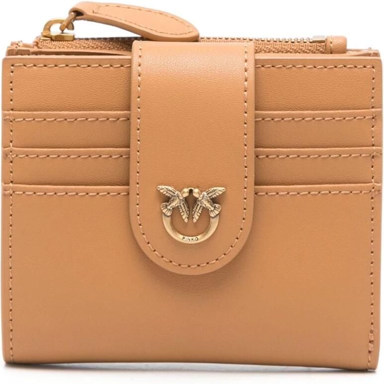 Pinko Stijlvolle Portemonnee met Meerdere Compartimenten Brown Dames - Foto 3