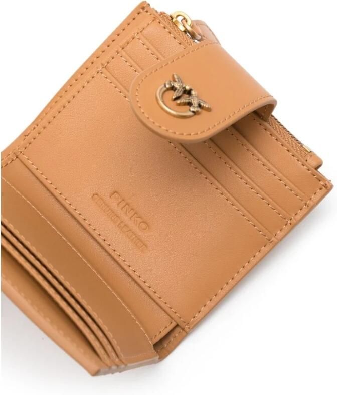 Pinko Stijlvolle Portemonnee met Meerdere Compartimenten Brown Dames - Foto 2