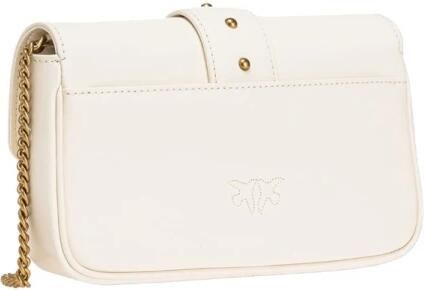 Pinko Crossbody Tas met Studs en Ketting Schouderband White Dames - Foto 19