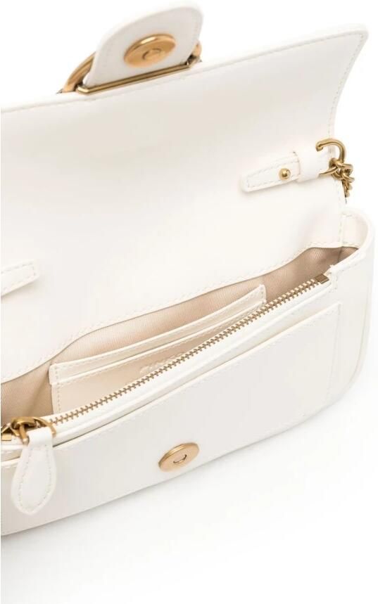 Pinko Crossbody Tas met Studs en Ketting Schouderband White Dames - Foto 10