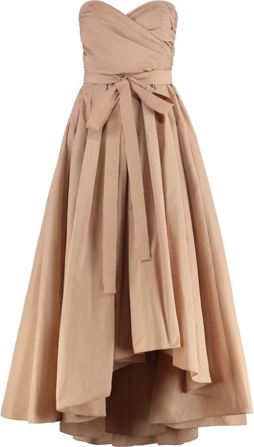 Pinko Techno taffeta sweetheart jurk met zakken Pink Dames