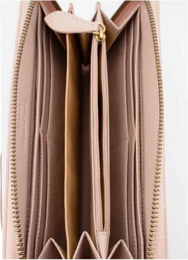 Pinko Rosa Pink Portemonnee en Kaarthouder Pink Dames