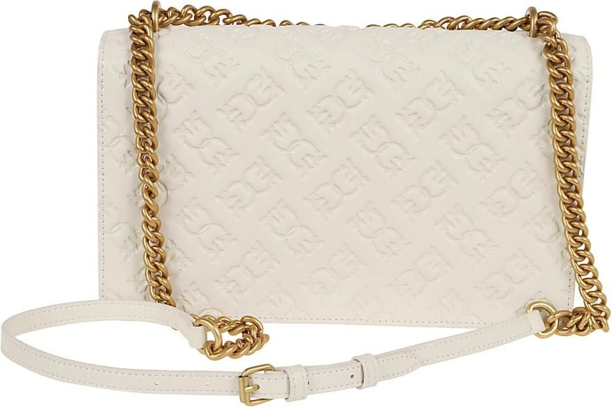 Pinko Love Bag Schoudertas met Love Birds Monogram Print Beige Dames - Foto 2