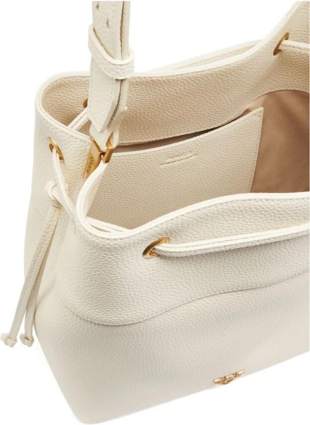 Pinko Witte Bucket Bag met Metallic Love Birds Logo White Dames - Foto 3