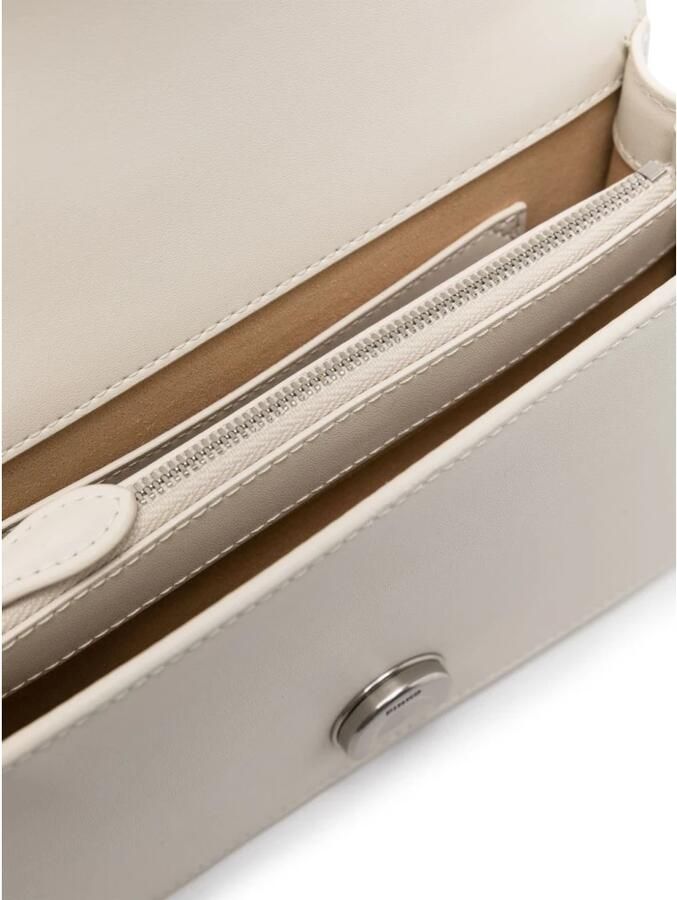 Pinko Witte en Zilveren Schoudertas White Dames