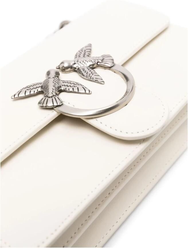 Pinko Witte en Zilveren Schoudertas White Dames - Foto 3