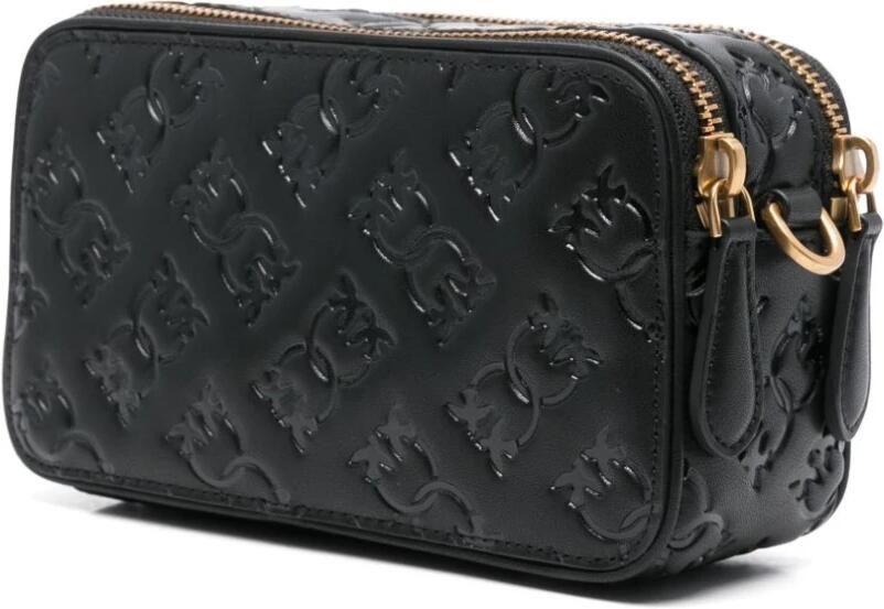 Pinko Stijlvolle Zwarte Schoudertas met Zakken Black Dames - Foto 6