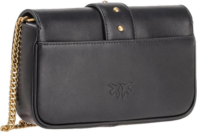 Pinko Zwarte en Gouden Schoudertas voor Vrouwen Black Dames - Foto 7