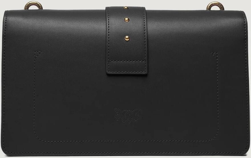 Pinko Klassieke Love Tas met Interne Verdeling en Gouden Logo Black Dames - Foto 2