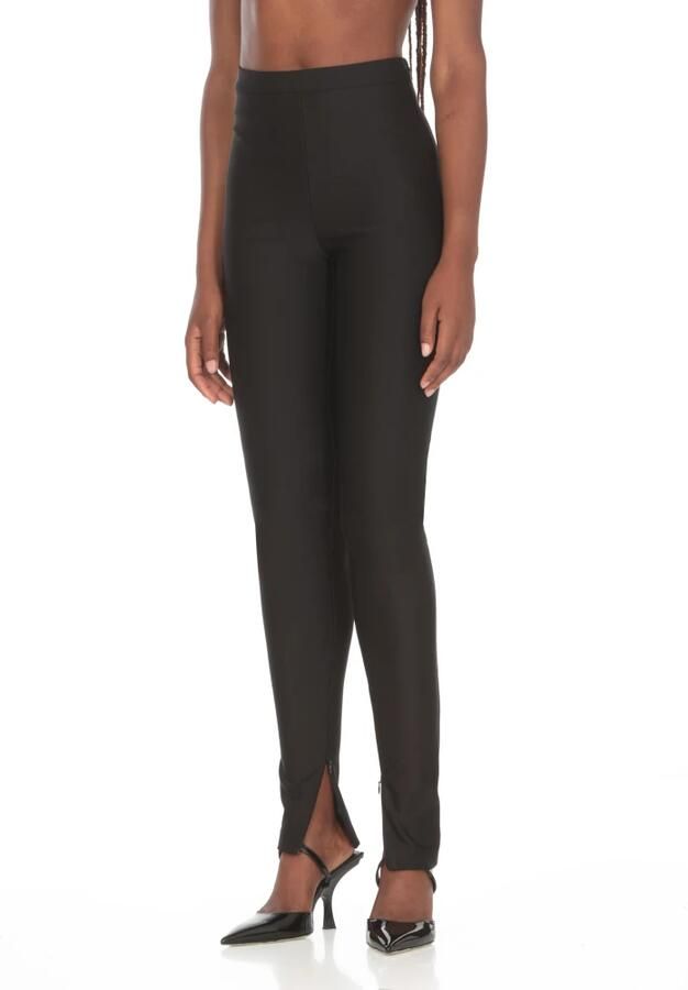 Pinko Zwarte viscose broek met ritssluiting Black Dames - Foto 2