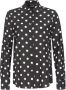 Pinko Zwarte polka-dot lange mouwen shirt Black Dames - Thumbnail 1