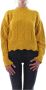Pinko Round-neck Knitwear Yellow Dames - Thumbnail 1