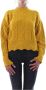 Pinko Round-neck Knitwear Yellow Dames - Thumbnail 3