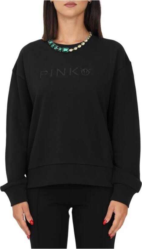 Pinko Marianne Diagonal Sweatshirt Zwart Dames