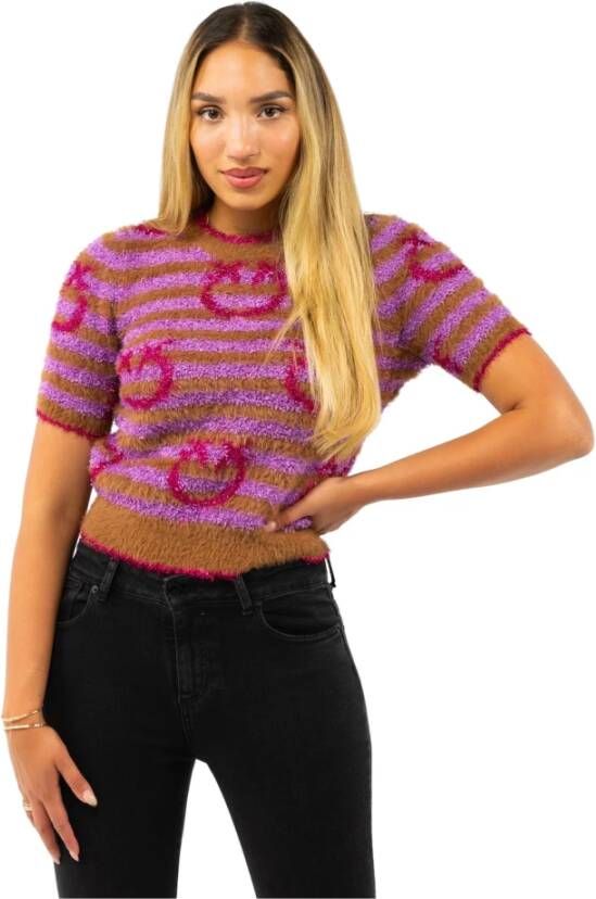Pinko Round-neck Knitwear Meerkleurig Dames