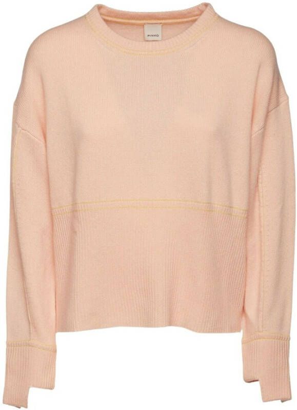 pinko Round-neck Knitwear Roze Dames