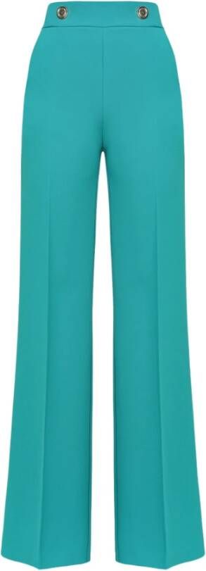 pinko Sbozzare Pantalone Crepe Stretch Groen Dames