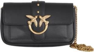 Pinko Zwarte en Gouden Schoudertas voor Vrouwen Black Dames - Foto 9