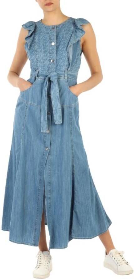 Pinko Shirt Dresses Blauw Dames