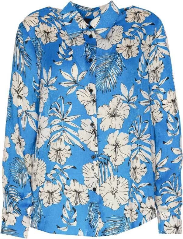 Pinko Shirts Blue Blauw Dames