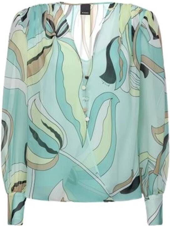 Pinko Long Sleeve Tops Groen Dames