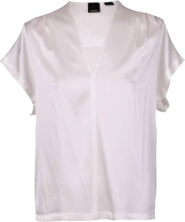 Pinko Zijden Blouse voor Vrouwen White Dames