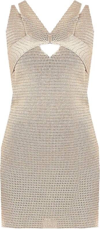 Pinko Short Dresses Beige Dames