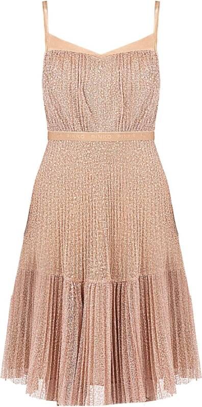 Pinko Elegante Ceremonie Jurk Beige Zomer Beige Dames