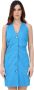 Pinko Lichtblauwe mouwloze jurk voor vrouwen Blauw Dames - Thumbnail 5