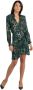 Pinko Korte Viscosejurk met Luipaardprint Multicolor Dames - Thumbnail 2