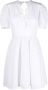 Pinko Witte Sangallo Jurk met Korte Mouwen White Dames - Thumbnail 1
