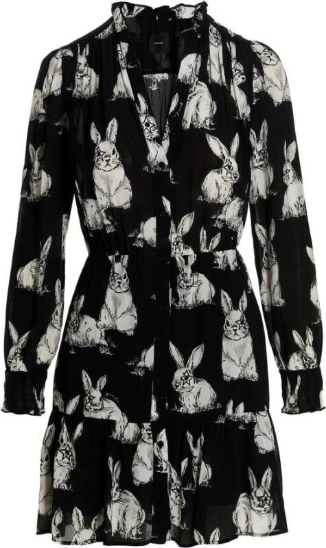 Pinko Short Dresses Zwart Dames