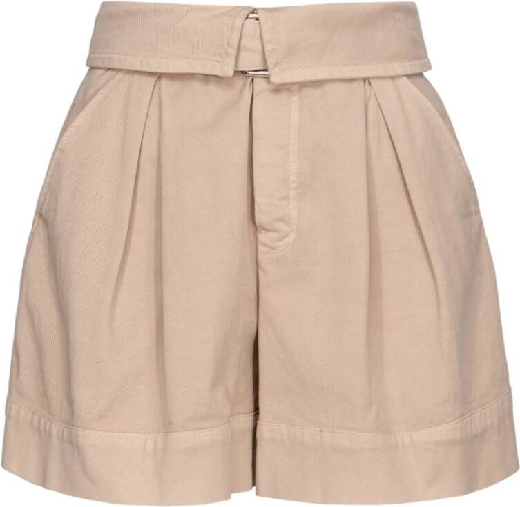 Pinko Short Shorts Beige Dames