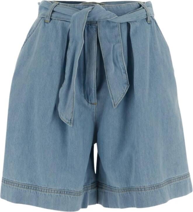 Pinko Short Shorts Blauw Dames