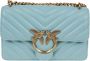 Pinko Turquoise Gewatteerde Crossbody Tas Blauw Dames - Thumbnail 5
