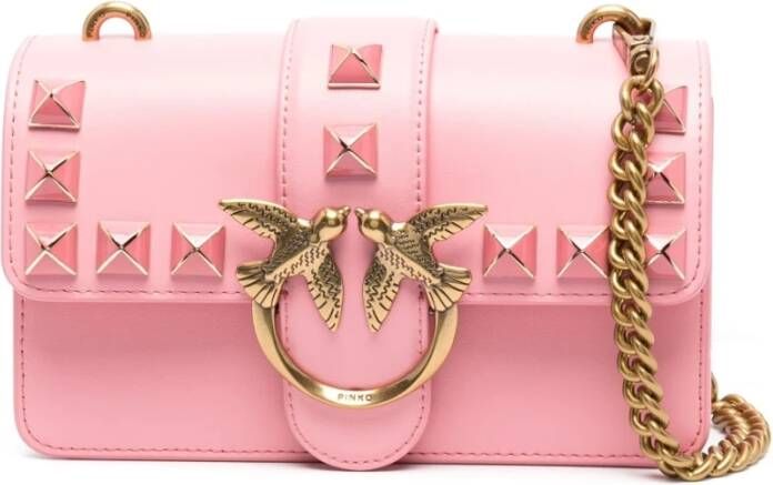 Pinko Roze Schoudertas Love One Mini Cl