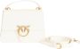 Pinko Love Bag One Top Handle Classic Li Bianco Seta-Antique Gold White Dames - Thumbnail 3