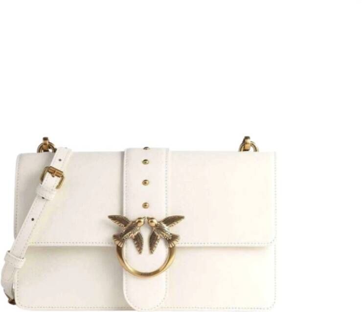 Pinko Schoudertas Samenstelling 100% Code 100053-A0F1-Z14Q White Dames