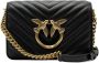 Pinko Love Click Chevron Mini Black Crossbody BAG Zwart Dames - Thumbnail 2